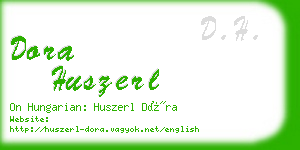 dora huszerl business card